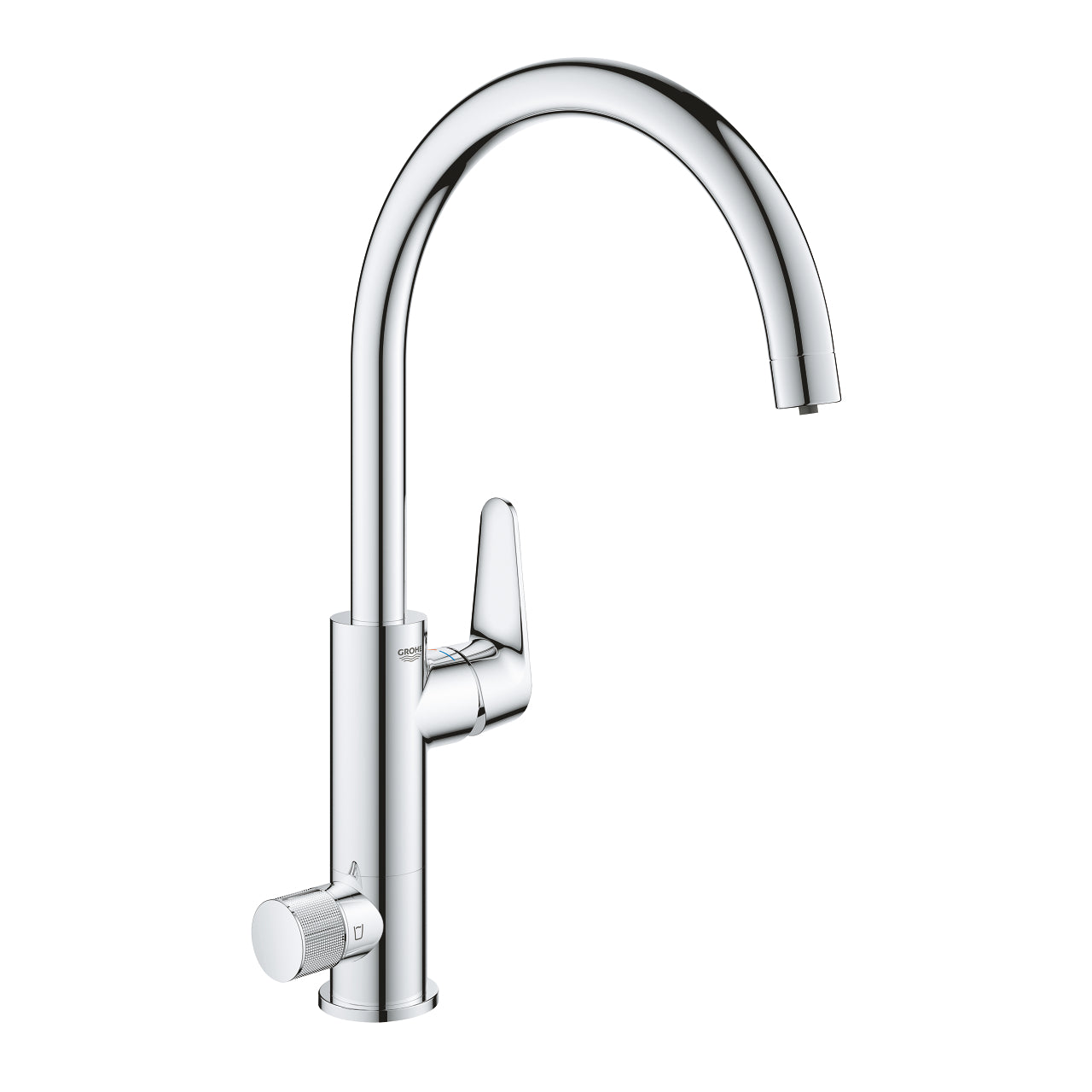 GROHE BLUE PURE BAUCURVE SINGLE-LEVER SINK MIXER WITH FILTER FUNCTION